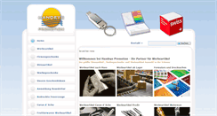 Desktop Screenshot of handeys-promotion.ch